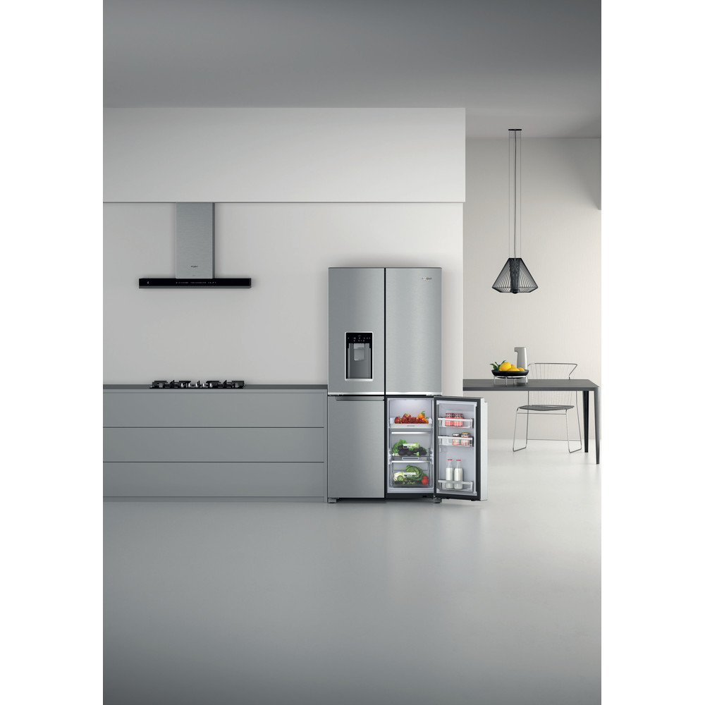 Whirlpool W Collection WQ9I MO1L UK Fridge Freezer - Stainless Steel