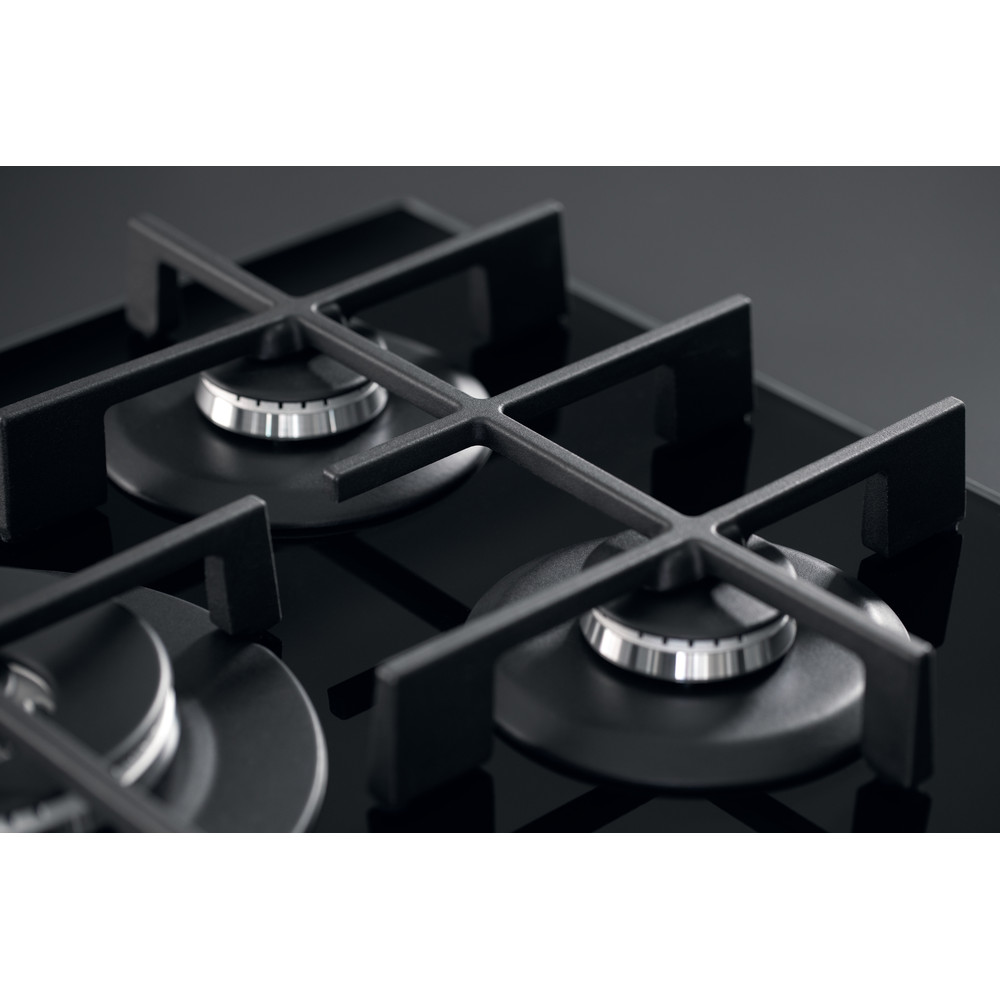 Whirlpool W Collection GOWL 758/NB Hob 5 Burners Gas on Glass 75cm - Black