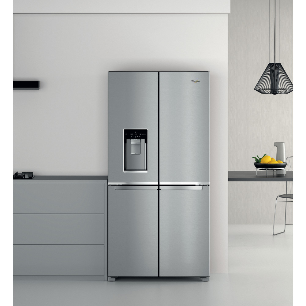 Whirlpool W Collection WQ9I MO1L UK Fridge Freezer - Stainless Steel