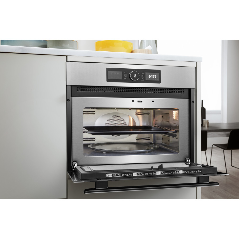 Whirlpool built in microwave oven: in Stainless Steel  - AMW 9615/IX UK