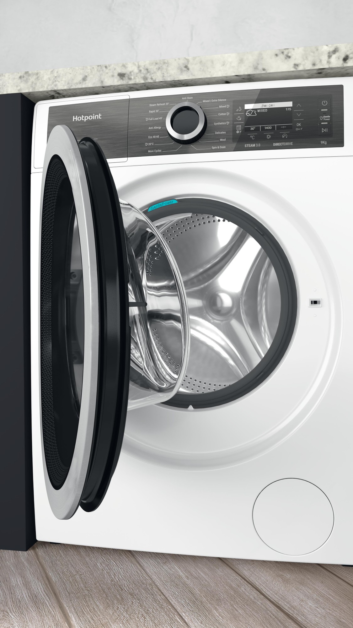 Picture of Hotpoint H8W946WBUK Washing Machine In White