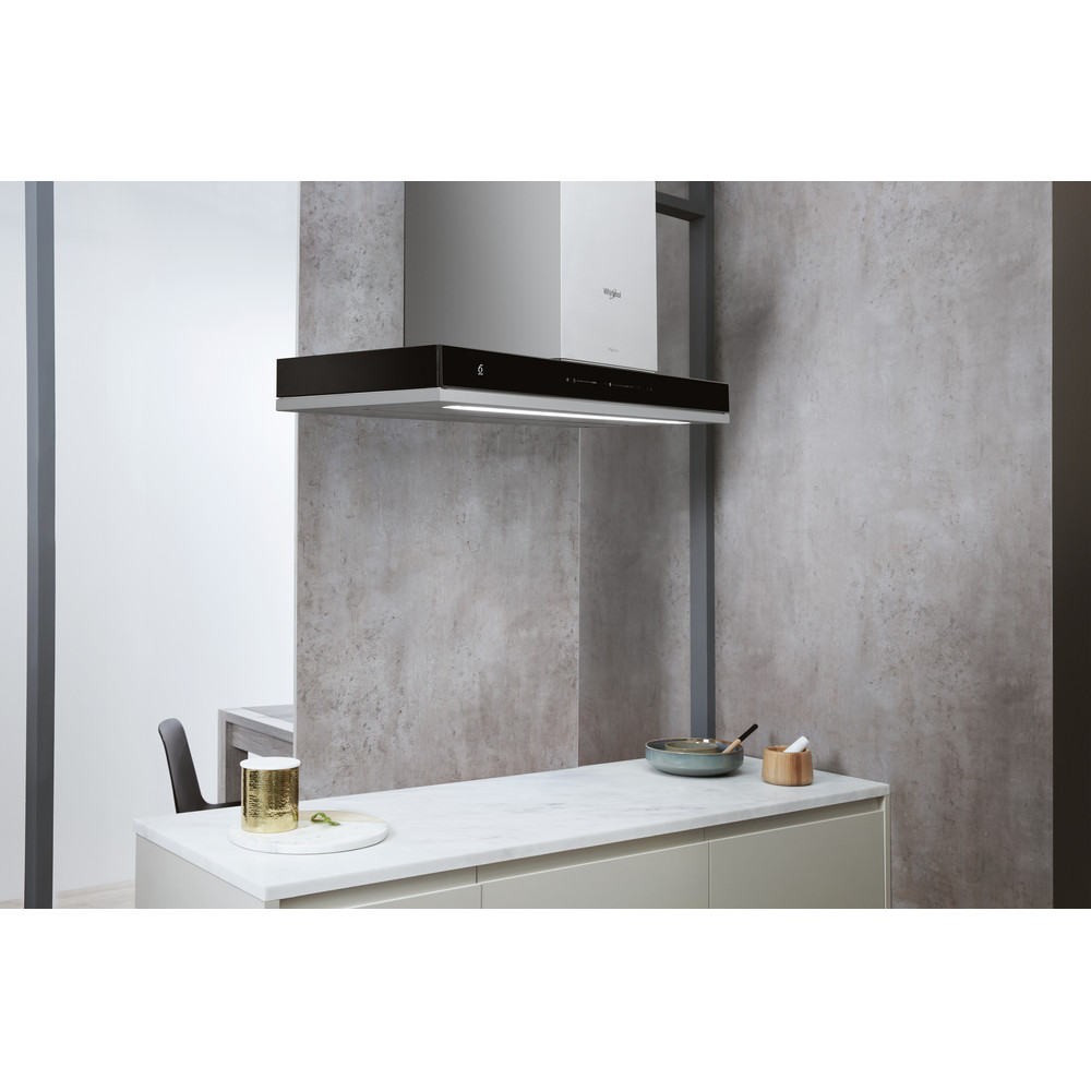 Whirlpool WHSS 90F TS K Cooker Hood 90cm - Black