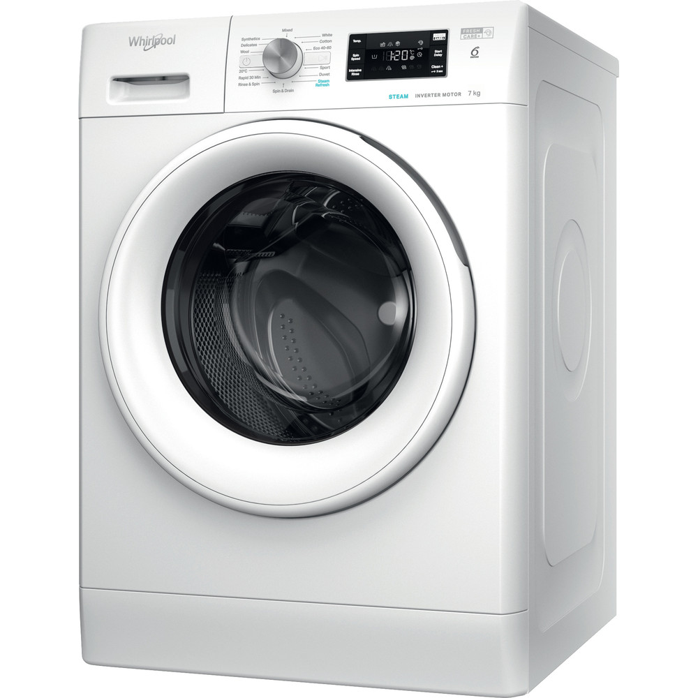 Whirlpool FreshCare FFB 7438 WV UK Washing Machine 7kg 1400rpm - White