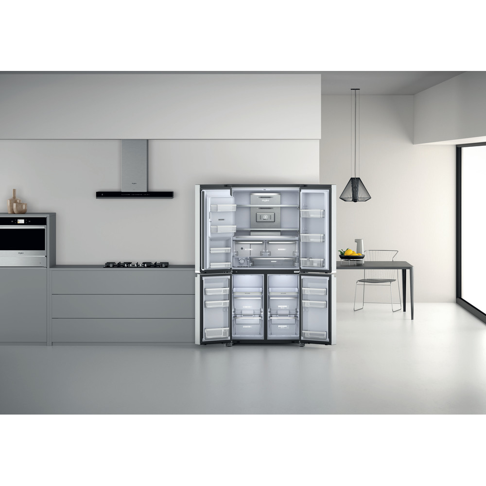 Whirlpool W Collection WQ9I MO1L UK Fridge Freezer - Stainless Steel
