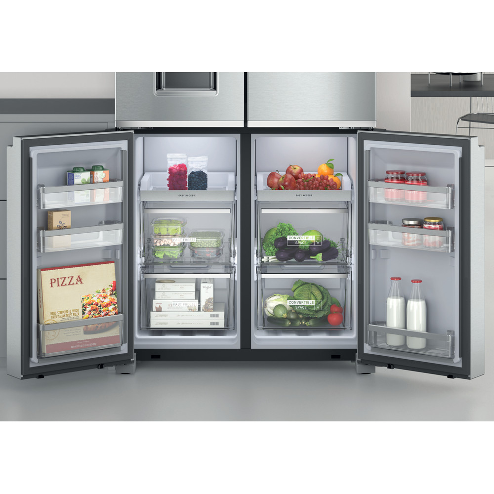 Whirlpool W Collection WQ9I MO1L UK Fridge Freezer - Stainless Steel