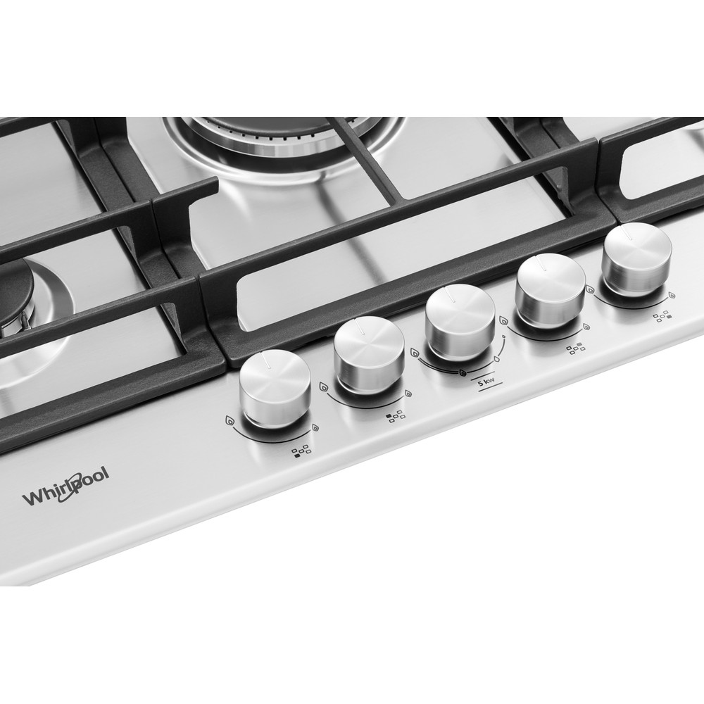 Whirlpool GMW 7552/IXL Gas Hob 5 Burners 75cm - Stainless Steel