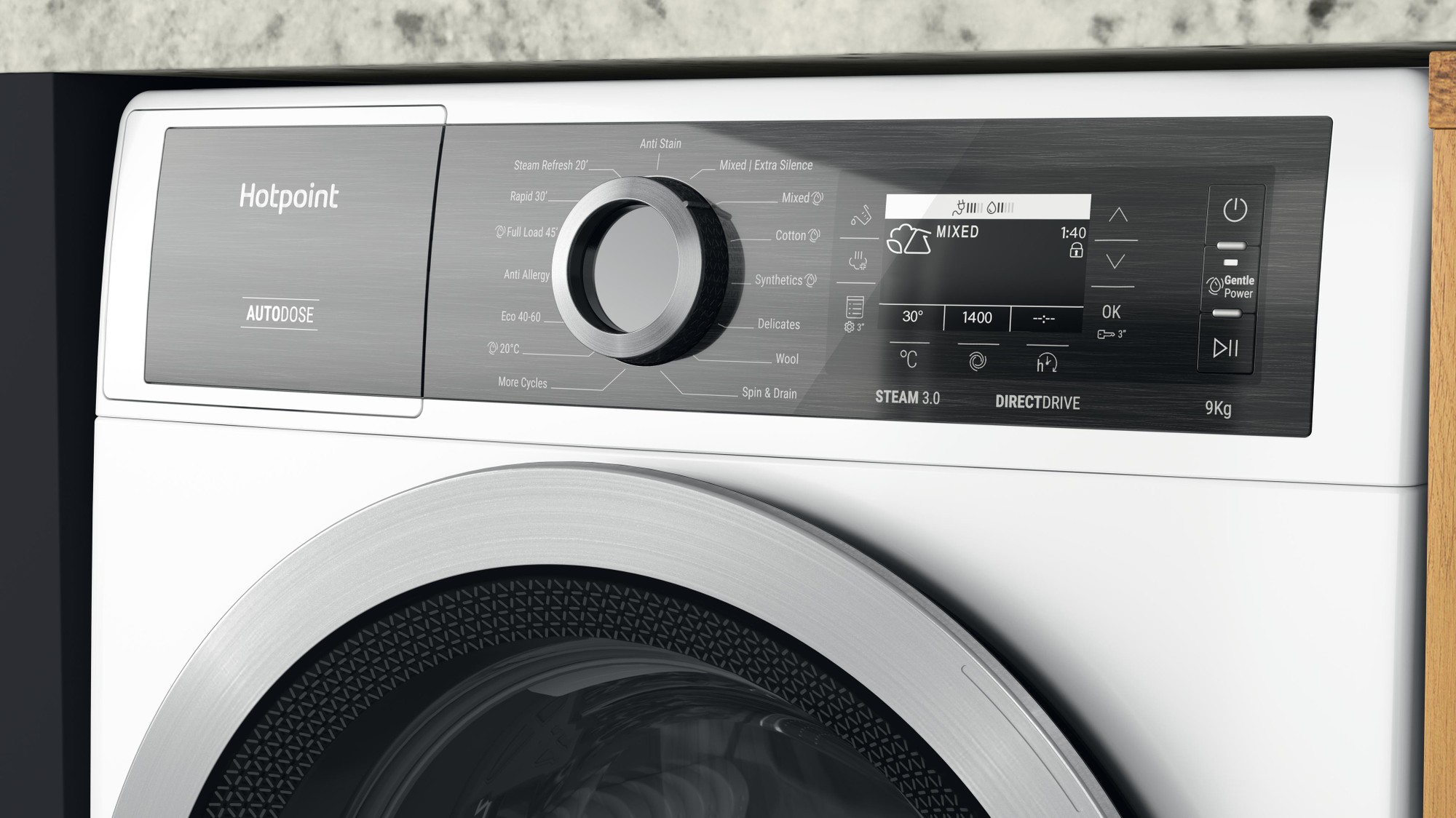 Picture of Hotpoint H8W946WBUK Washing Machine In White