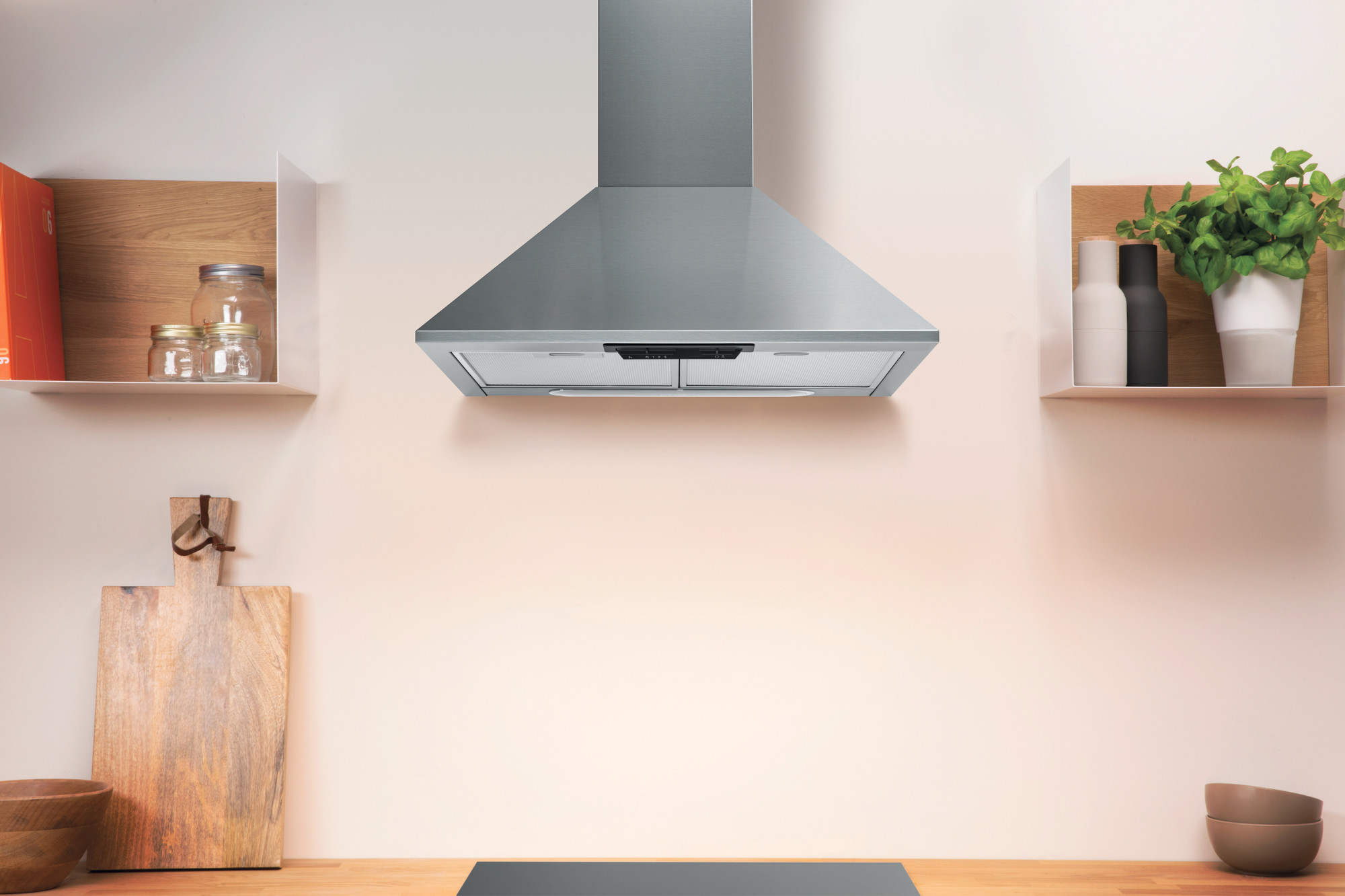 Picture of Indesit Wall mounted cooker hood: 60cm - UHPM 6.3F CS X/1 
