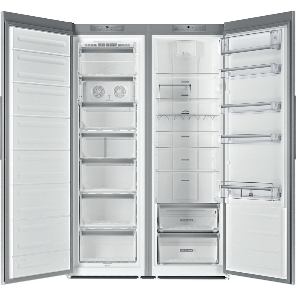 Whirlpool SW8 AM2C XARL 2 Larder Fridge 350L - Stainless Steel