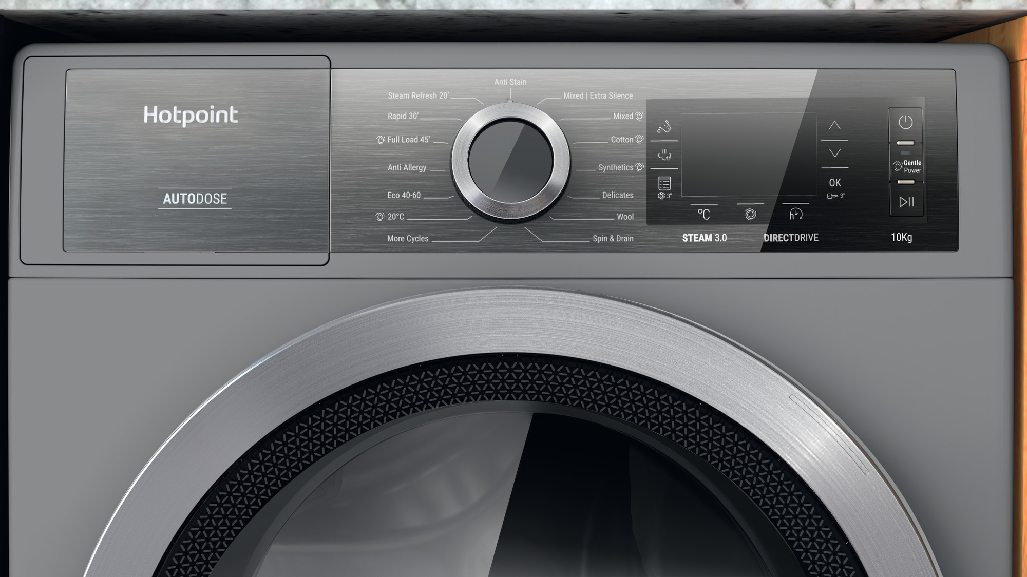 Picture of Hotpoint H8W046SBUK Washing Machine in Silver