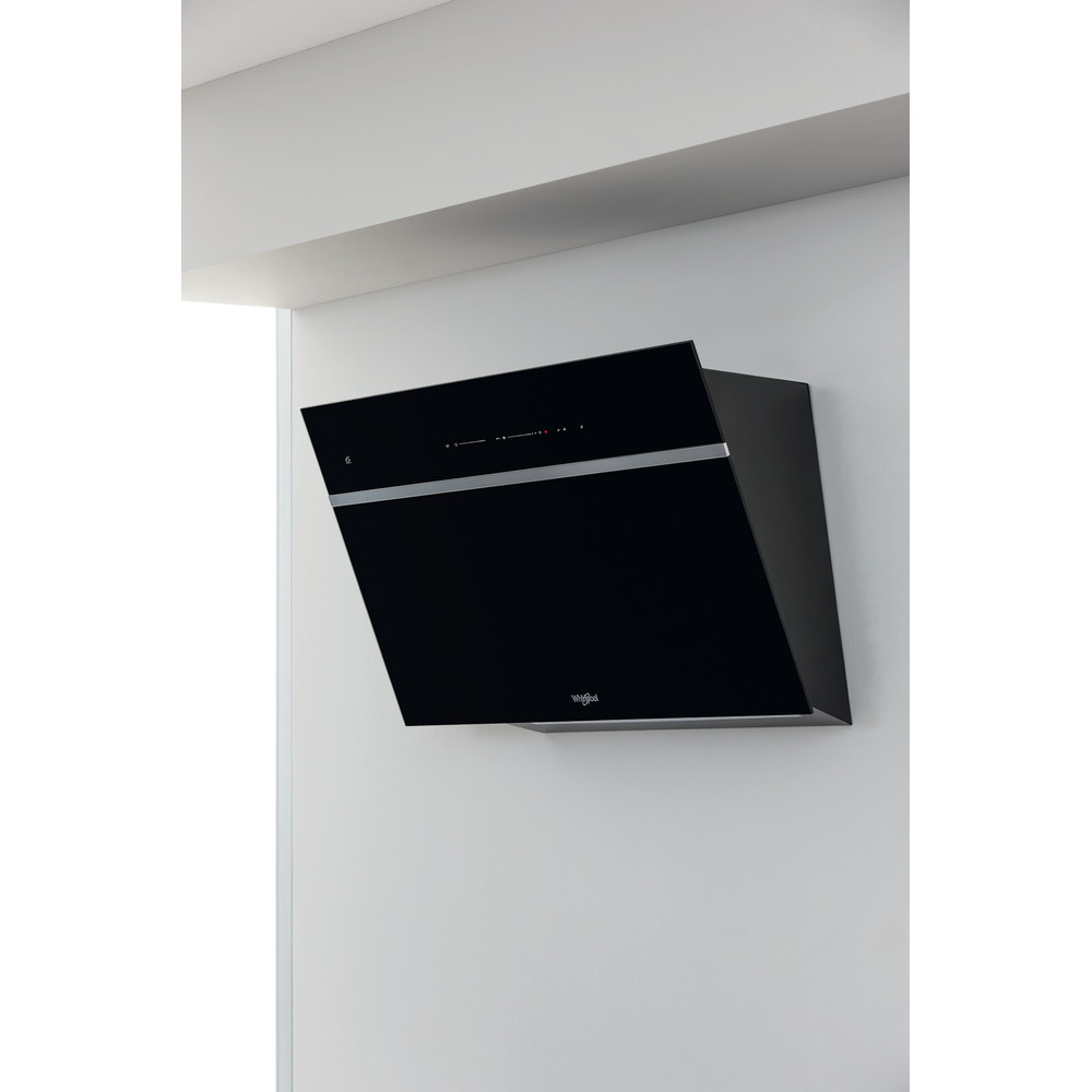 Whirlpool WHVS 90F LT C K Wall Mounted Cooker Hood 90cm - Black