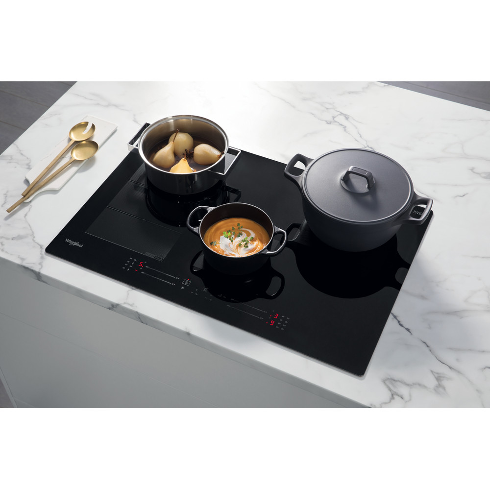 Whirlpool WF S3977 NE Induction Hob 4 Zones 75cm - Black