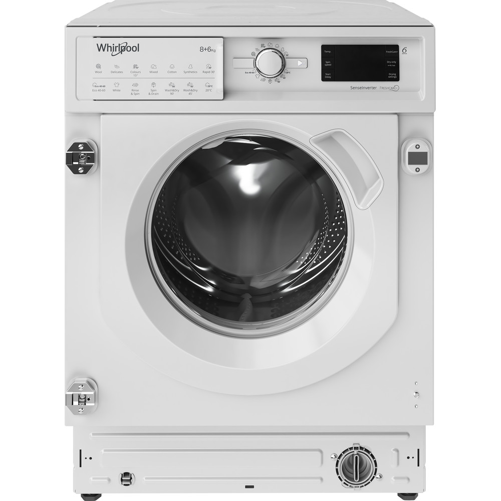 Whirlpool BI WDWG 861484 UK Built in Washer Dryer 8+6kg 1400rpm - White