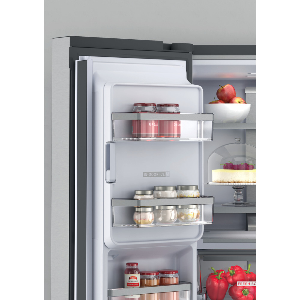 Whirlpool W Collection WQ9I MO1L UK Fridge Freezer - Stainless Steel