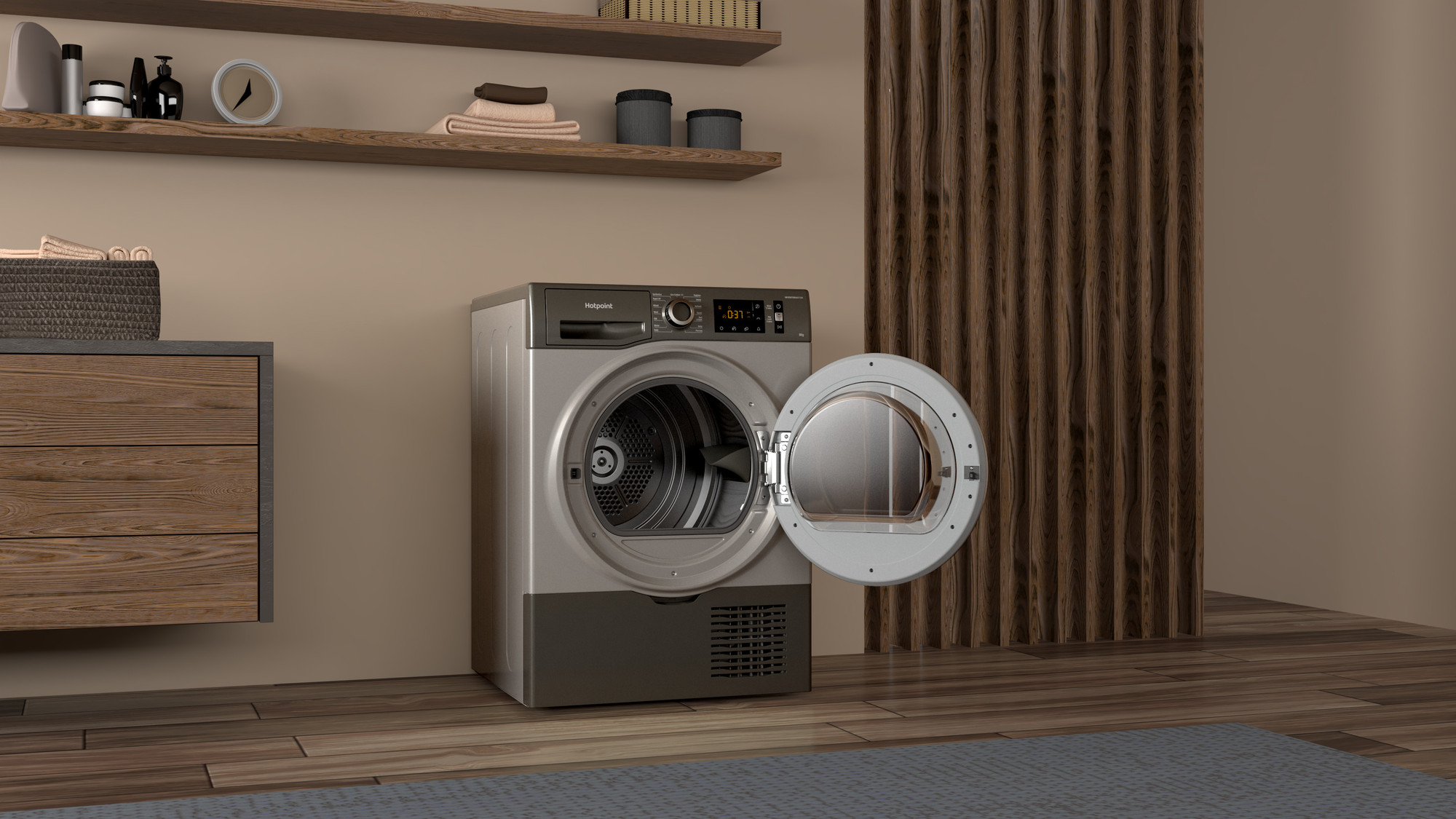 Picture of Hotpoint H3 D81GS UK Tumble Dryer in Graphite 