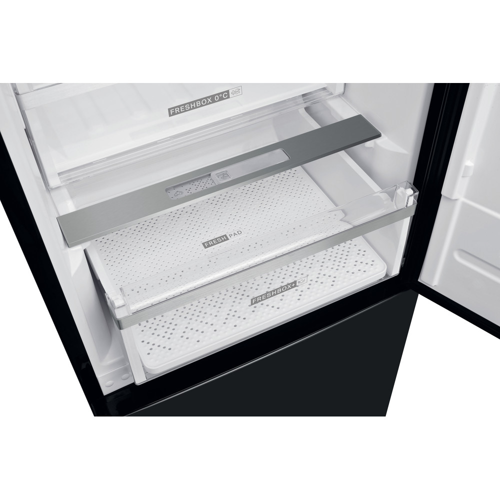 Whirlpool W9 821D KS H (UK) Fridge Freezer Frost Free 318L - Black Inox