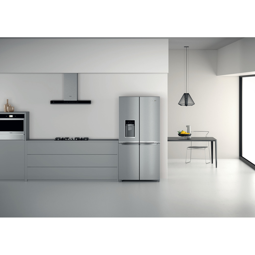 Whirlpool W Collection WQ9I MO1L UK Fridge Freezer - Stainless Steel