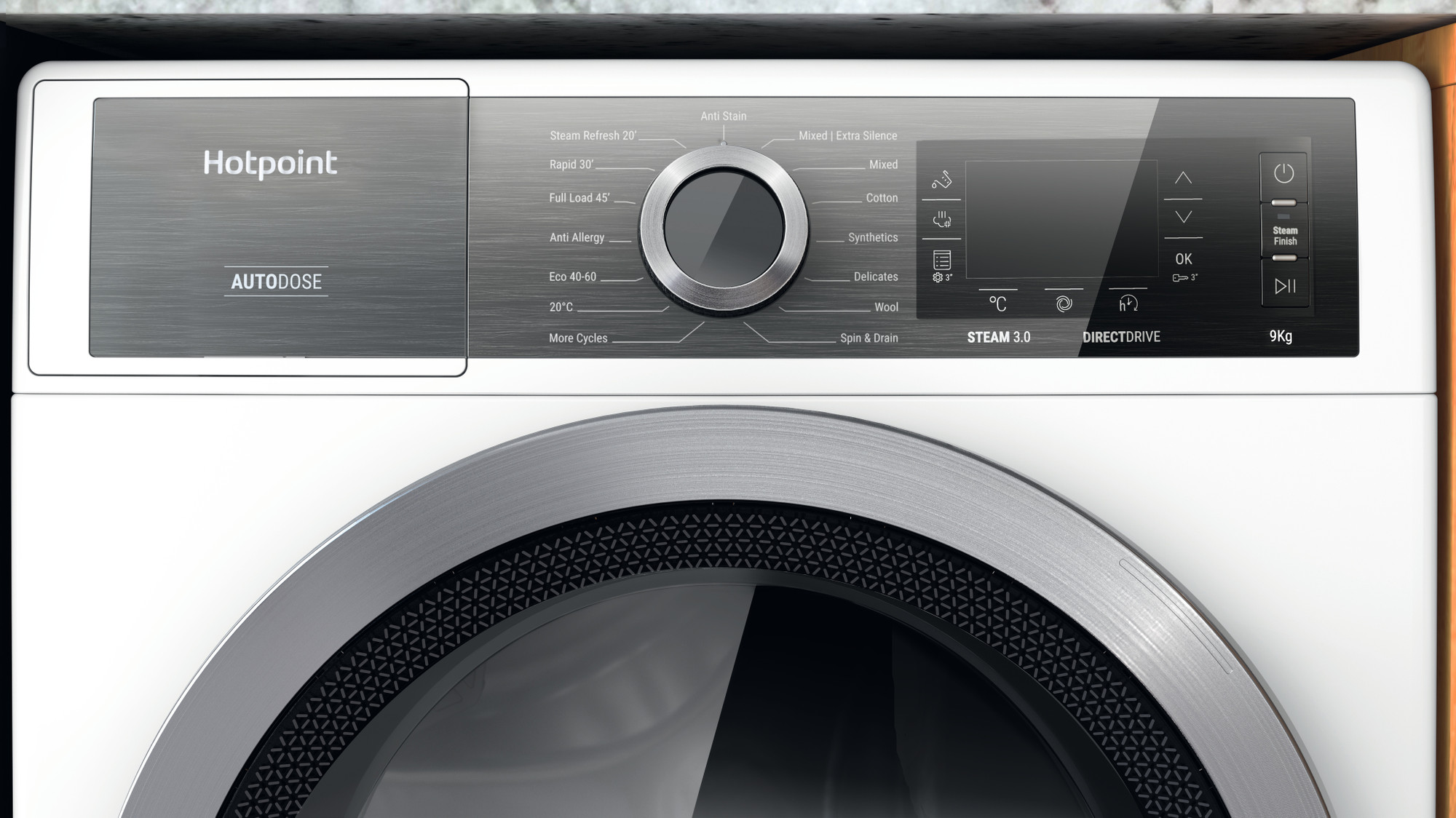 Picture of Hotpoint H7W945WBUK Washing Machine in White