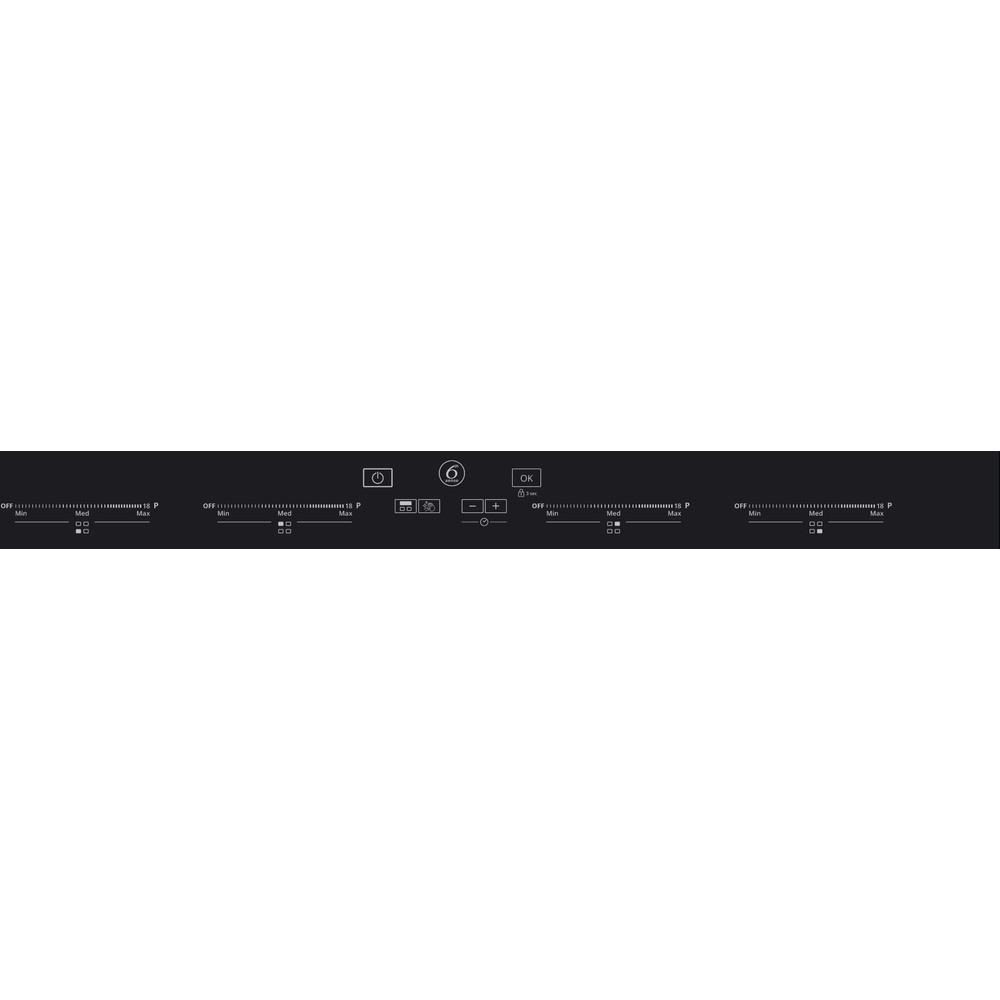 Whirlpool induction glass-ceramic hob - SMO 654 OF/BT/IXL