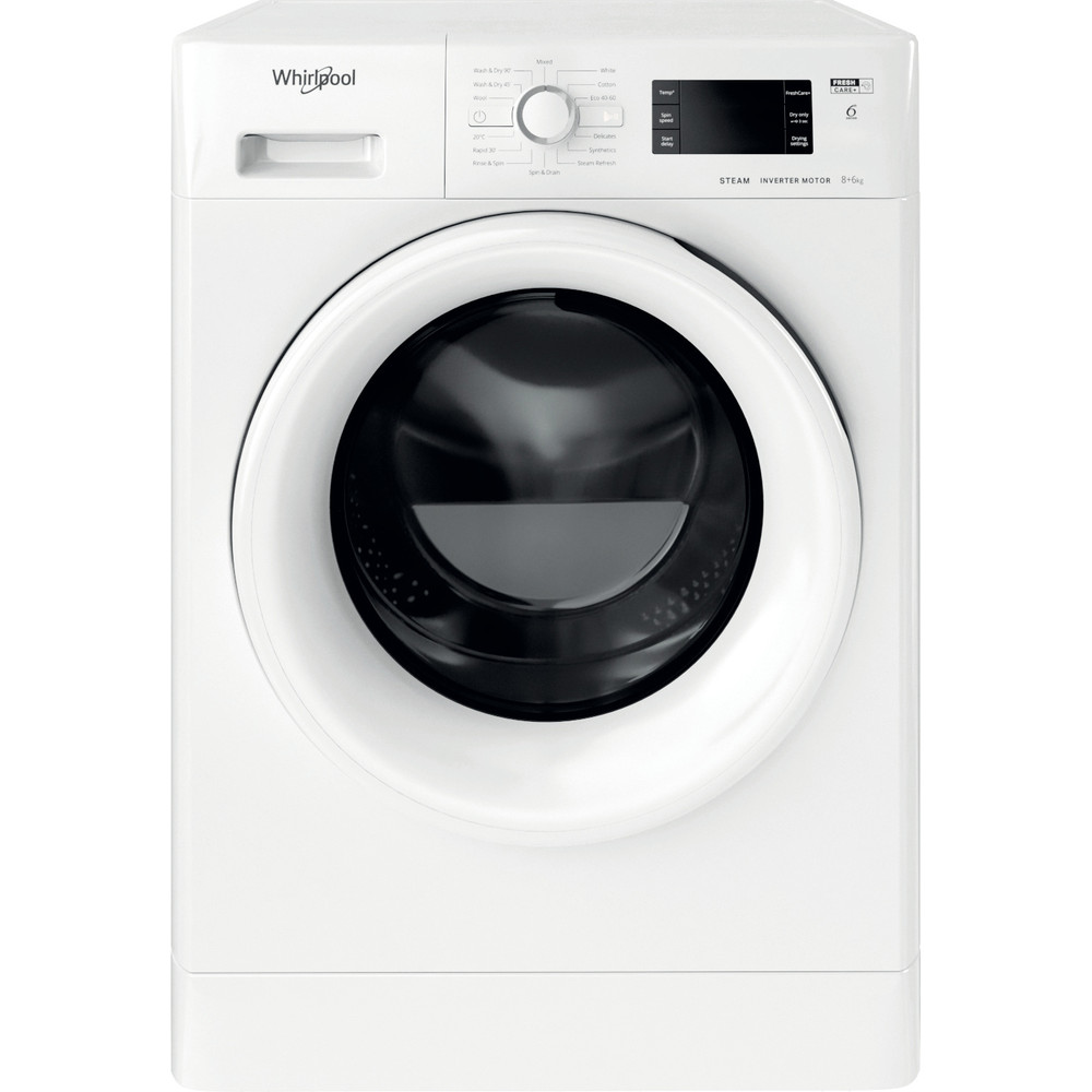 Whirlpool FWDG86148W UK N Washer Dryer 8+6kg 1400rpm - White