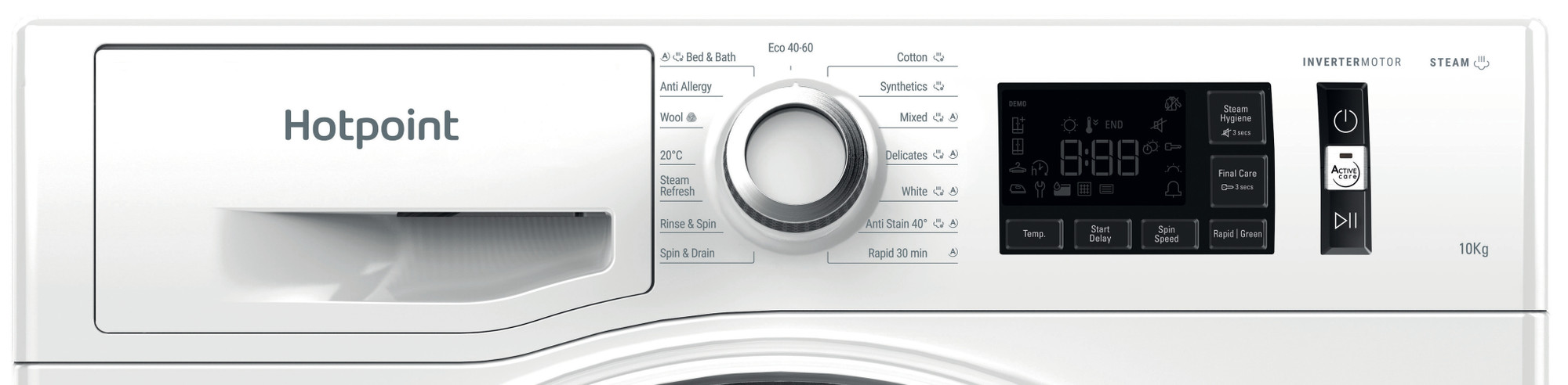 Picture of Hotpoint ActiveCare NM111046WCAUKN 10kg White Freestanding Washing Machine in White