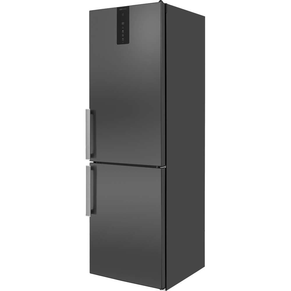 Whirlpool W9 821D KS H (UK) Fridge Freezer Frost Free 318L - Black Inox
