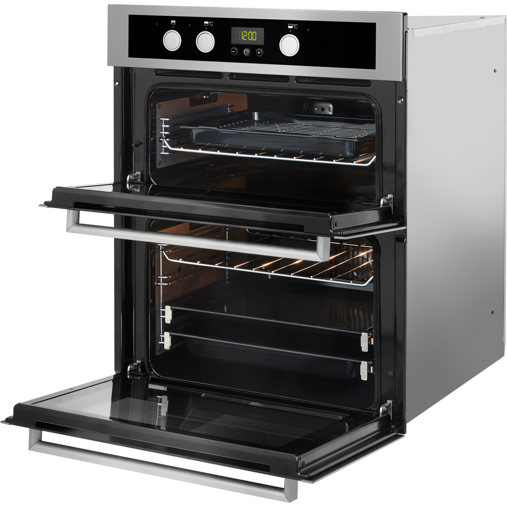 Whirlpool AKL 307 IX Built-Under Double Oven - Inox and Black