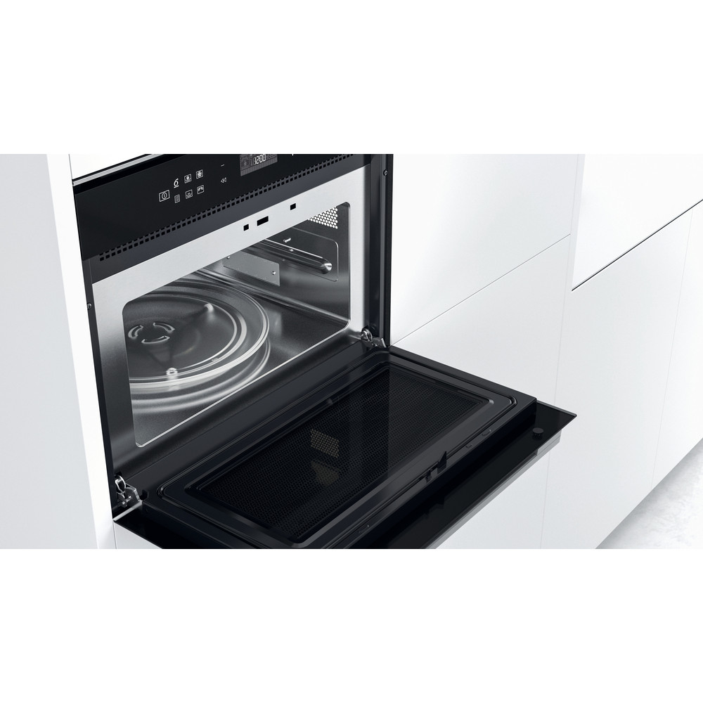 Whirlpool W Collection W7 MW461 UK Built-in Microwave Oven - Stainless Steel