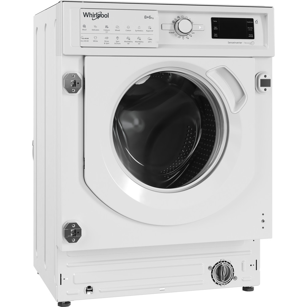Whirlpool BI WDWG 861484 UK Built in Washer Dryer 8+6kg 1400rpm - White