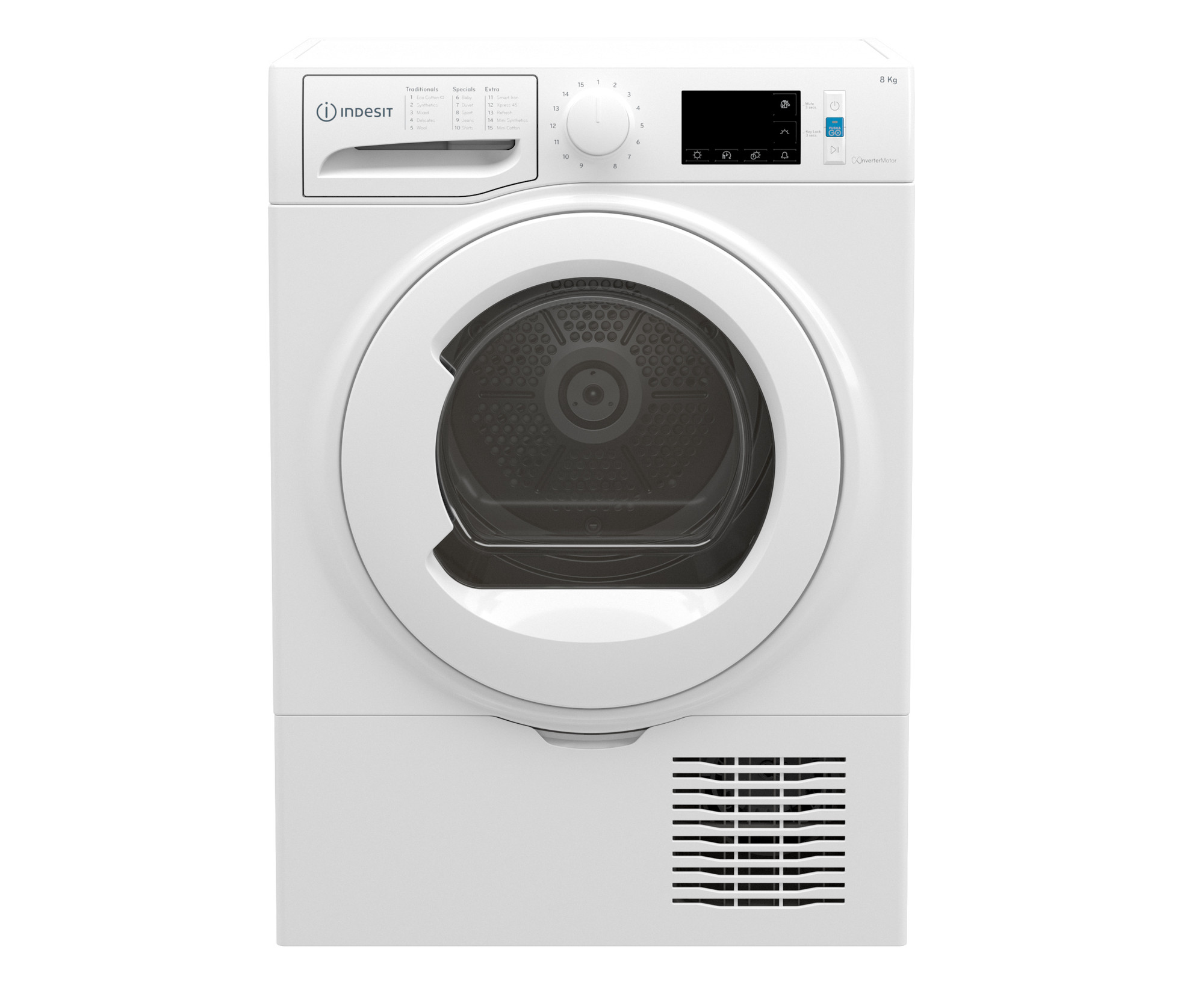 Picture of Indesit I3 D81W UK 8kg Freestanding Condenser Tumble Dryer in White