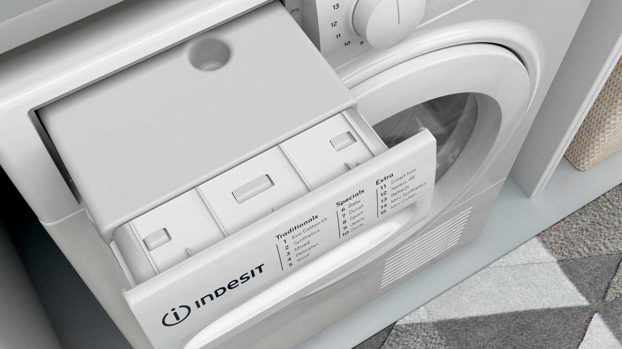 Picture of Indesit I3 D81W UK 8kg Freestanding Condenser Tumble Dryer in White