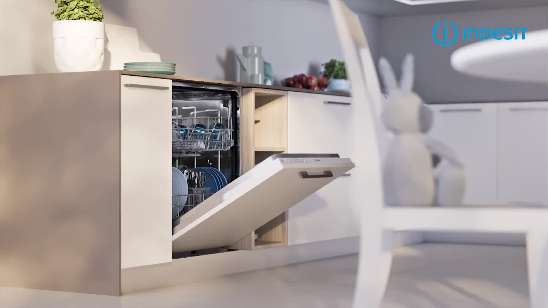 Indesit dishwasher built store in