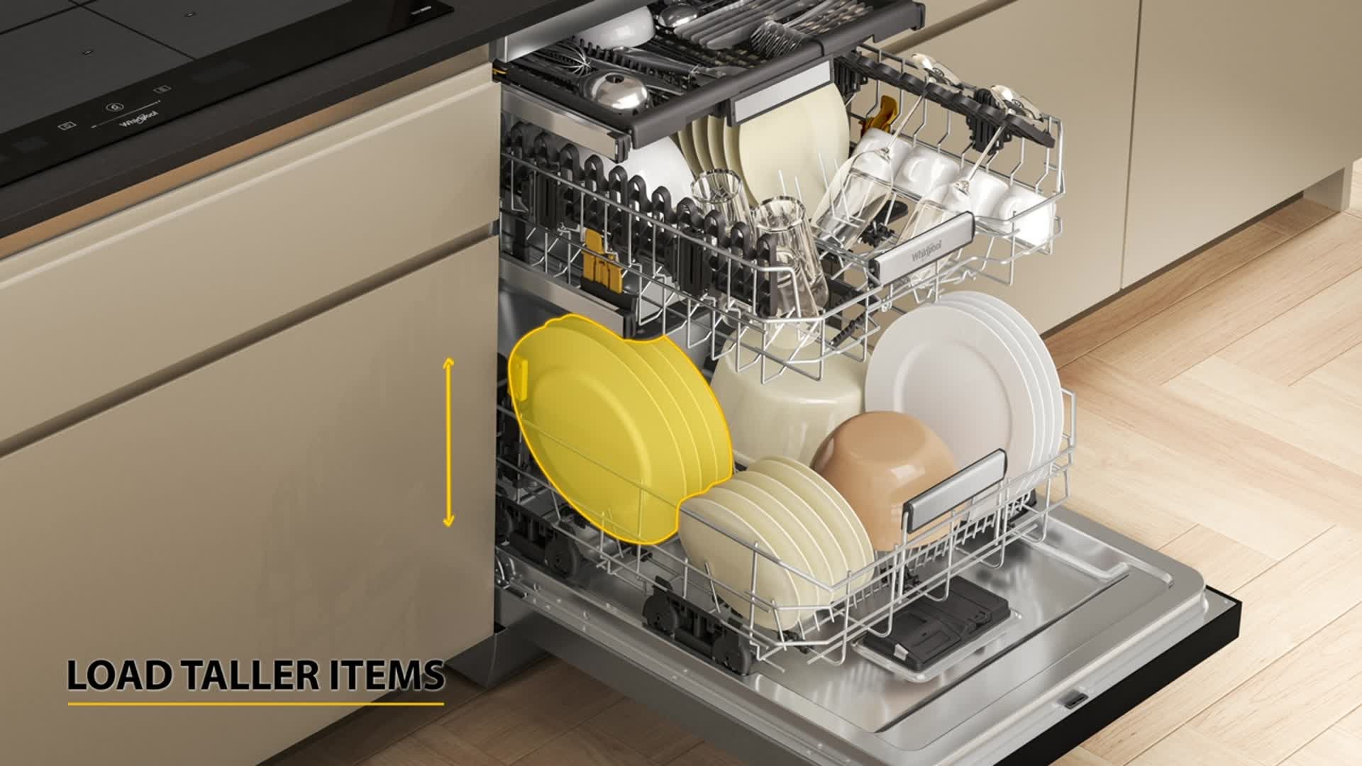 Dishwasher with small sales load option