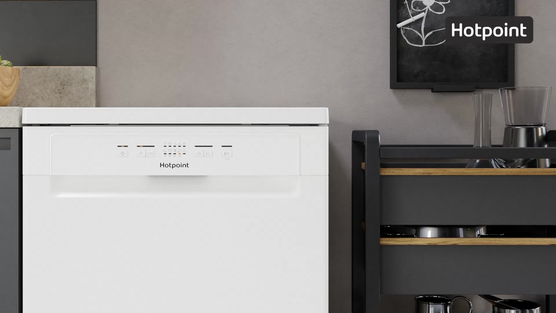 Hotpoint hfc2b19 standard dishwasher cheap