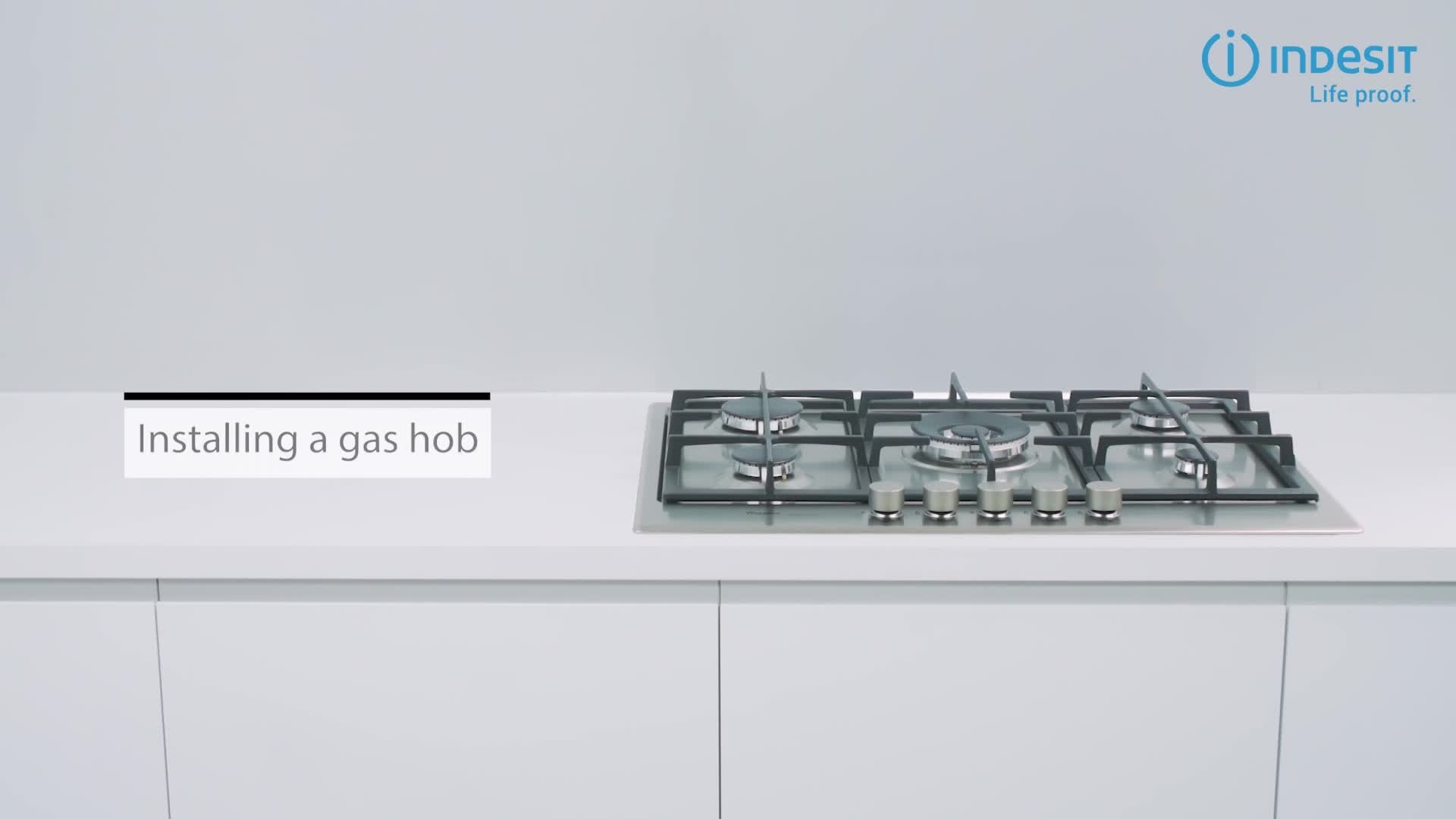 Indesit gas outlet hob white