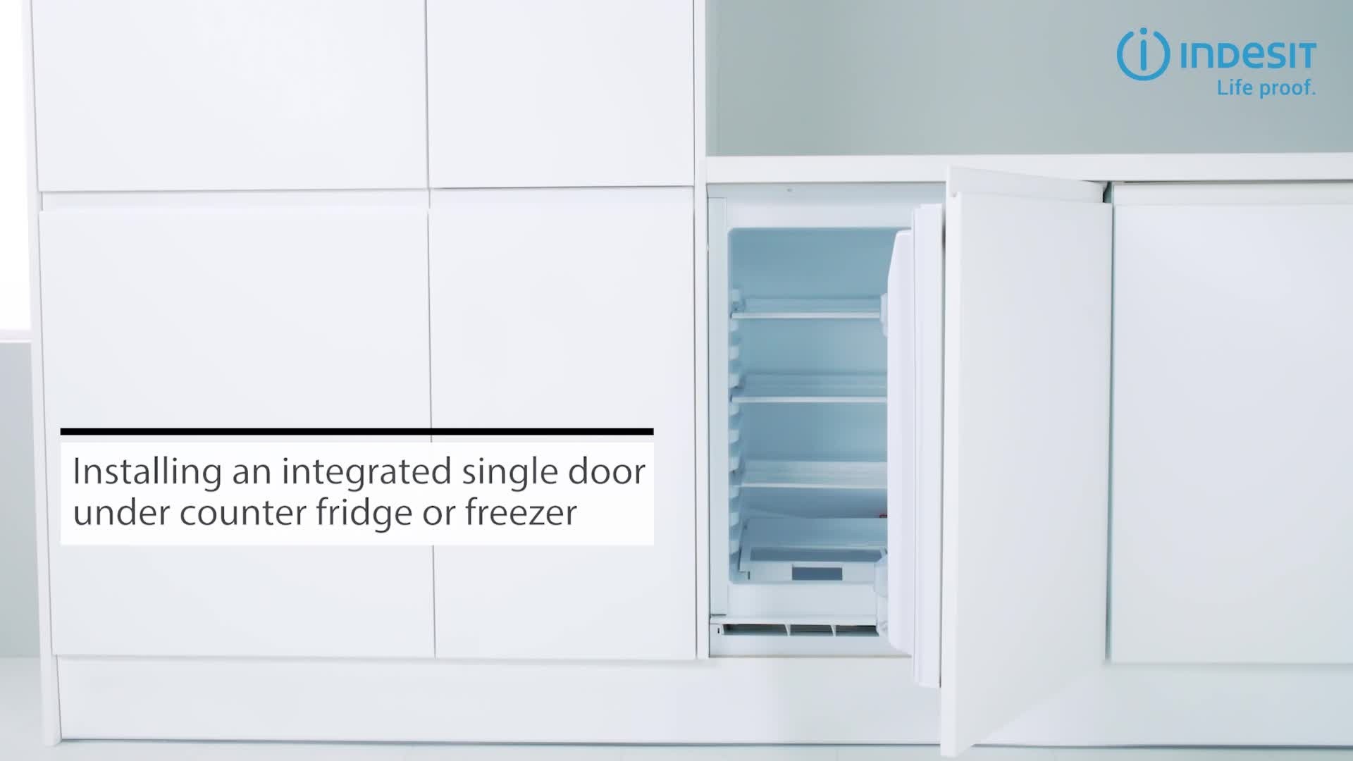 INDESIT IN TSZ 1612 1 - INTSZ16121 Frigorifero da Incasso Monoporta  Sottopiano con celletta Freezer - Altezza 81,5 cm - Classe A+ - Cerniere a  Destra