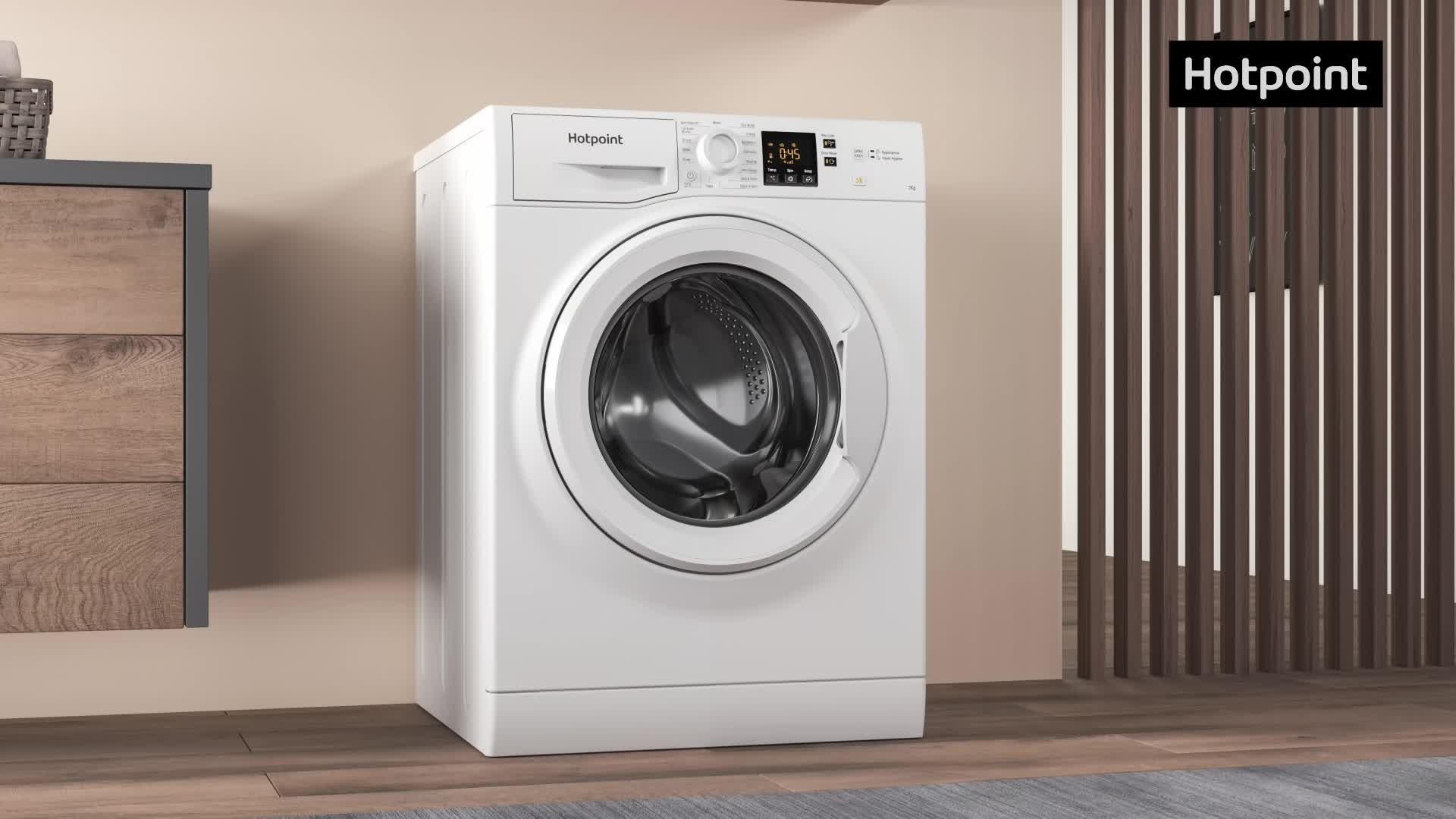 hotpoint washing machine nswm742uwukn