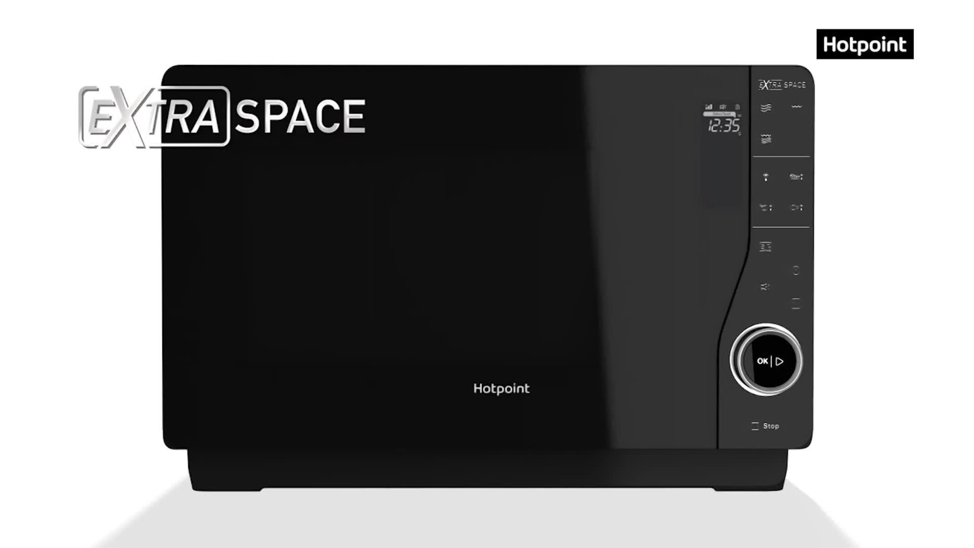 hotpoint microwave extra space