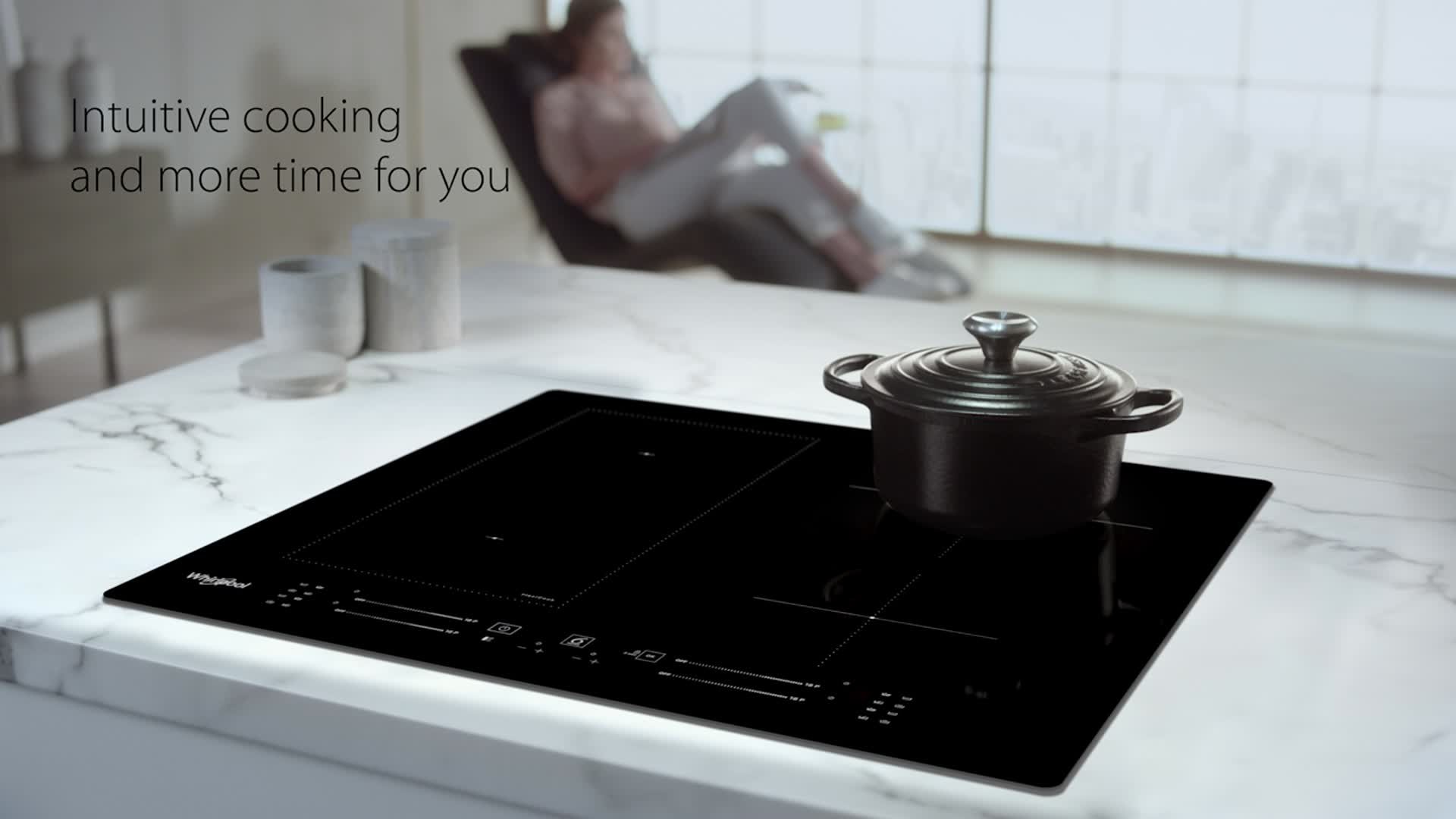 Whirlpool induction deals hob 6th sense