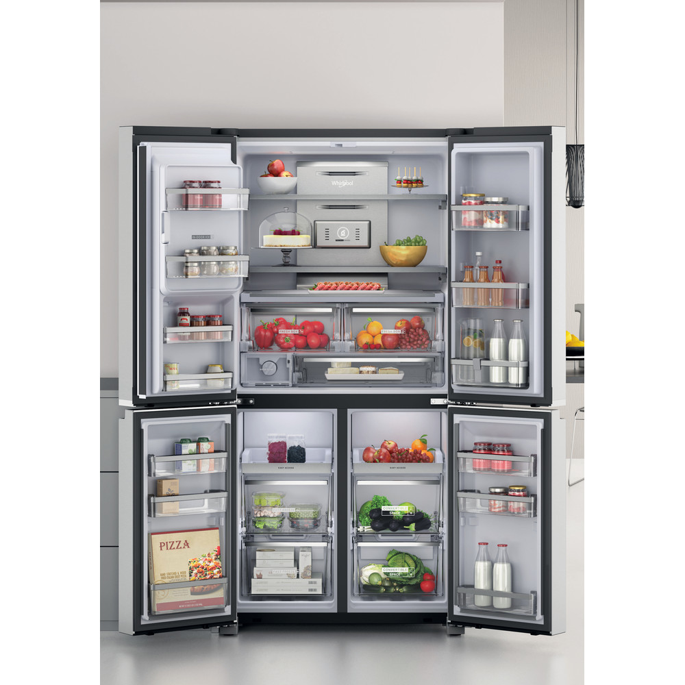 Whirlpool Ireland - Welcome to your home appliances provider - Whirlpool  side-by-side american fridge: inox color - WQ9I MO1L UK