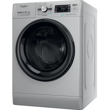 Whirlpool Máquina de lavar e secar roupa Livre Instalação FFWDB 964369 SBV SPT Prata Carga Frontal Perspective