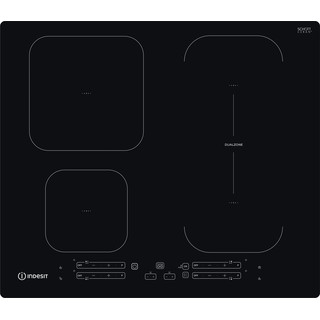 Indesit Table de cuisson IB 65B60 NE Noir Induction vitroceramic Frontal