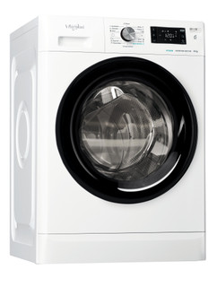 Fritstående Whirlpool-vaskemaskine med frontbetjening: 8,0 kg - FFB 8489 BV EE