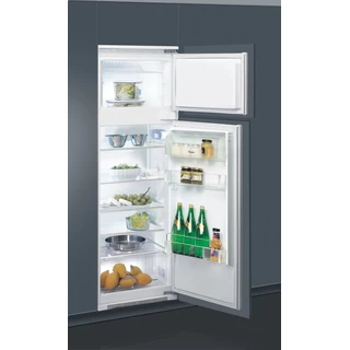 Whirlpool Réfrigérateur combiné Encastrable ART 364/A+/6 Blanc 2 portes Perspective open