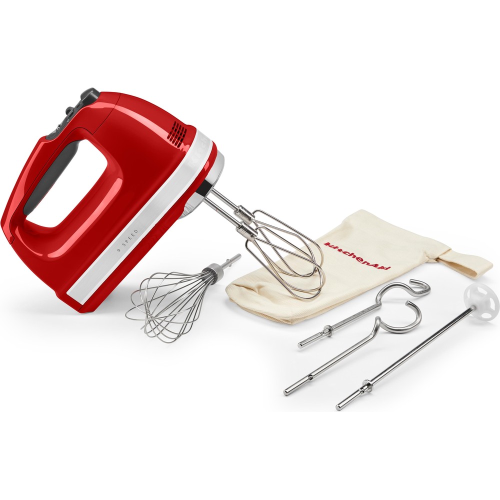 Kitchenaid Hand mixer 5KHM9212EER Rojo imperial Kit