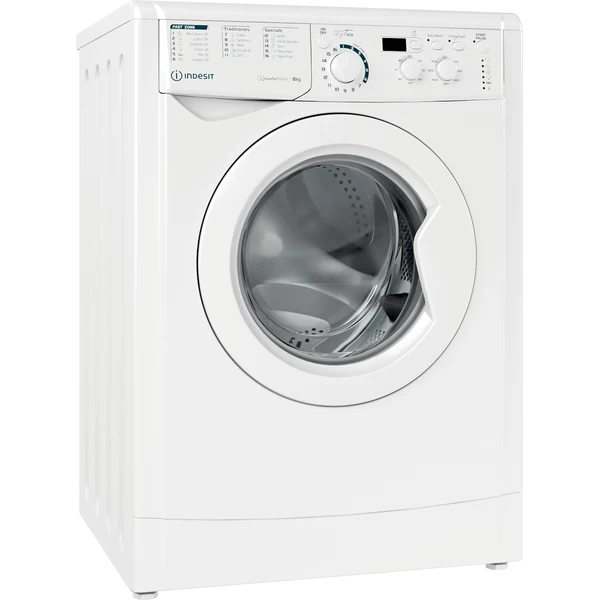 Indesit Washing machine Free-standing EWD 81483 W UK N White Front loader D Perspective