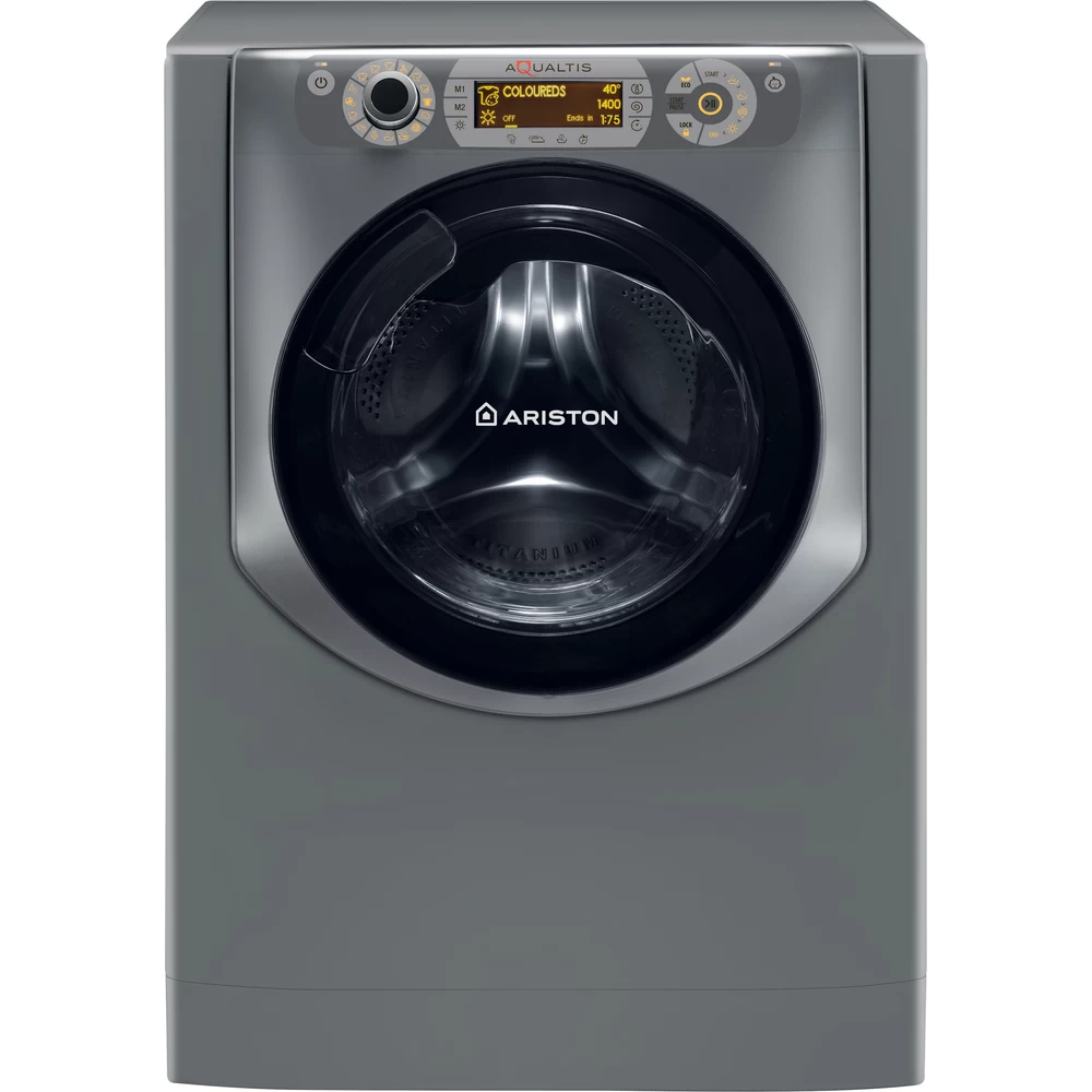 Ariston Washer dryer Free-standing AQD1070D 497X EX Silver Front loader Frontal