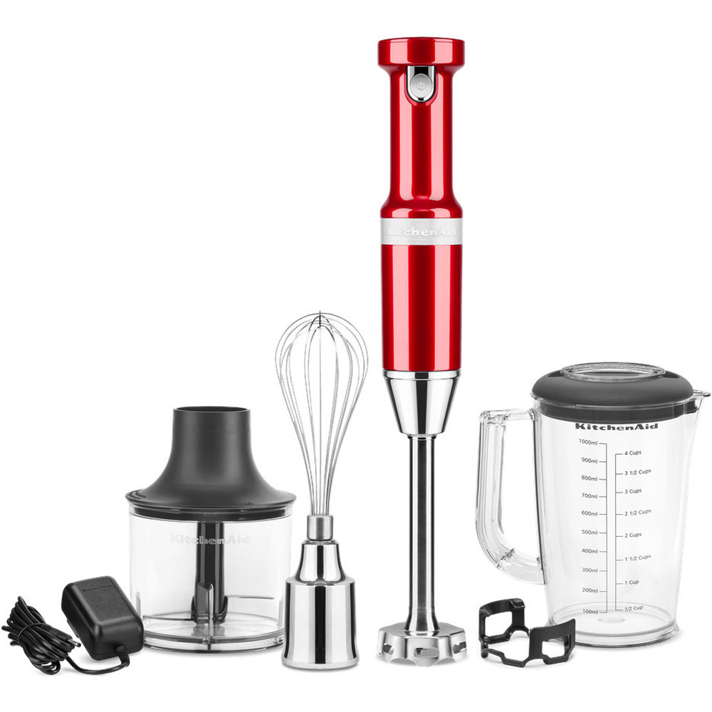 Cordless hand blender with accessories