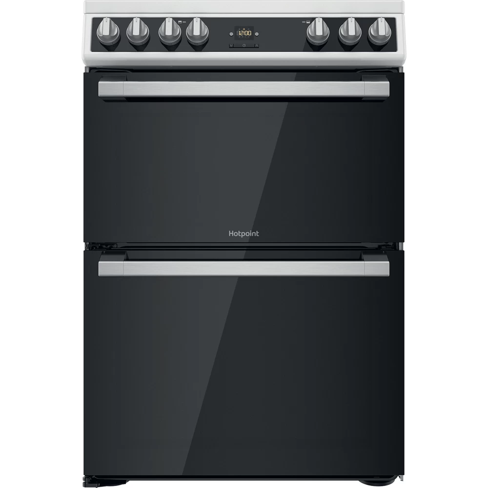 Hotpoint Double Cooker HDT67V9H2CW/UK White A Frontal