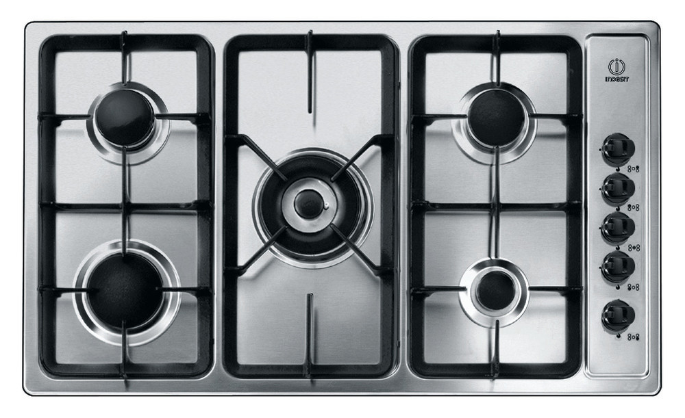 indesit 5 burner gas cooker